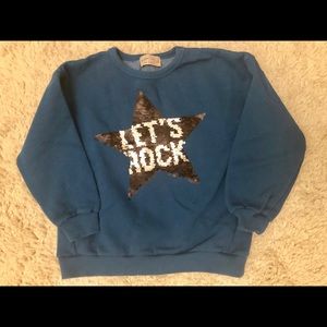 Zara boys teal blue sweatshirt size 7